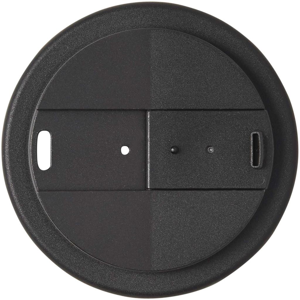 Americano "Eco" 350 ml thermal tumbler with spill-proof lid Solid black