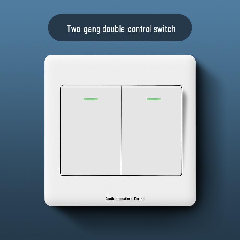 86 Type Wall Panel: Single Gang Light Switch & Socket