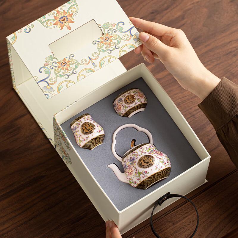 SUSHI CERAMICS Palace Style Ceramic Enamel Tea Set