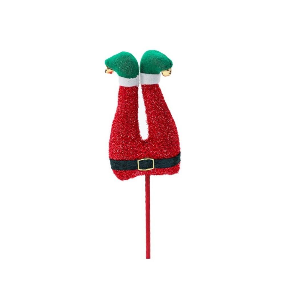 Large Christmas Elf Figurine Leg Ornament  Xmas Navidad Holiday Party Decorations