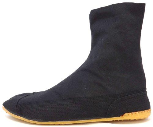 Rikio Ninja Tabi Shoes Low Top Comfort-Cushioned! Black Jikatabi (24.5cm JP / 7.5 US Women / 6.5 US Men)