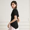 Waiwaiaiem Yy_Asymmetric Fitted Top_Black