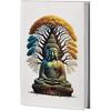 Accuprints Hard Bound Paper Notebook|Compact Size A5 (8.25 X 5.7)|200 Pages, 80 Gsm|Flat Opening Hardbound Buddha Diary