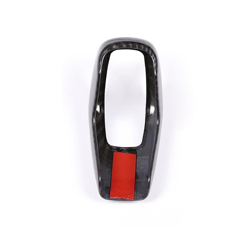 Car Gear Shift Knob Cover Trim Carbon Fiber Look For Land Rover Range Rover Sport 2018 2019 2020 2021 Auto Interior Accessories