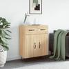 Vidaxl Cabinet, Sonoma Oak, 69.5X34X90 Cm, Wood-Based Material