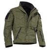 Giacche da trekking impermeabili casual da uomo Giacca tattica da uomo Cappotto da campeggio esterno multitasche con cappuccio