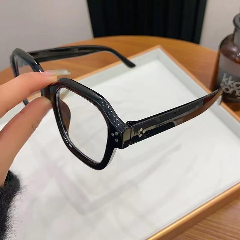 Retro Square Frame Eyeglass Women Leopard Computer Reading Glasses Clear Blue Light Blocking Eyewears Vintage Decorative Goggles