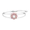 Swarovski SUNSHINE Rhodium plated Bracelets Women's Pink 5642968