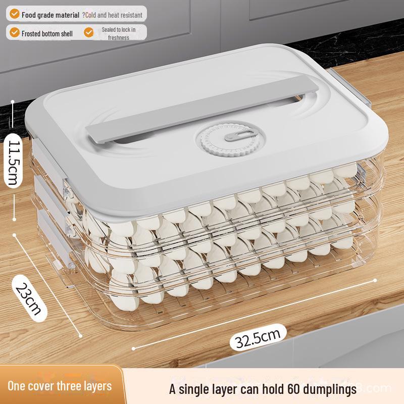 Knödel-Box: Lebensmittelechte Küchenaufbewahrung für Wontons und Tiefkühlprodukte