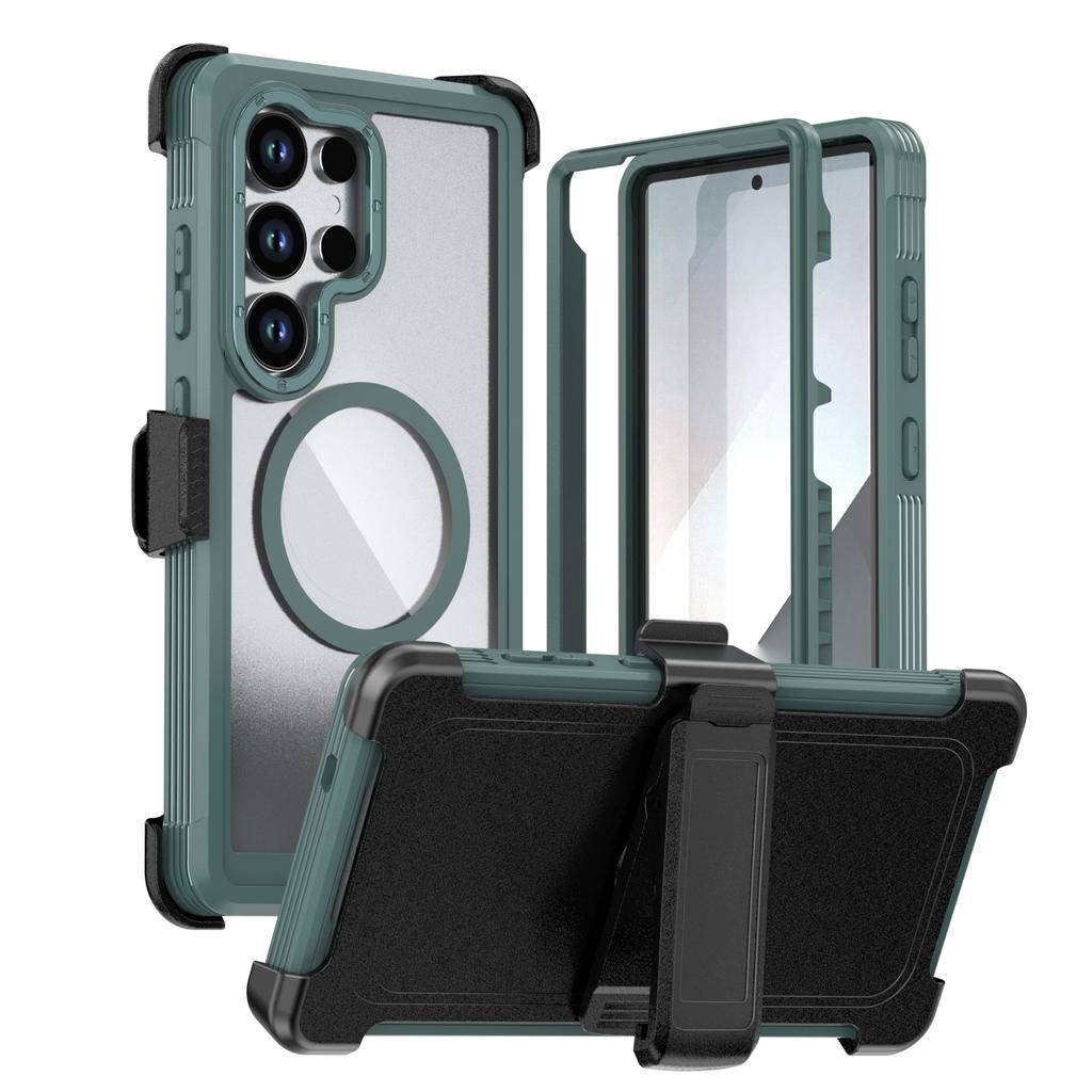 New 3in1 Acrylic for Magsafe Case For Samsung Galaxy S26 S25 S24 Ultra Plus S24 FE A06 A16 A26 A56 A36 A15 Full Protection Cover