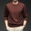 Wind Men's Patchwork Crew Neck Hoodie Autumn Comfortable Skin-Friendly Versatile Casual Top Trendy Minimalist Top