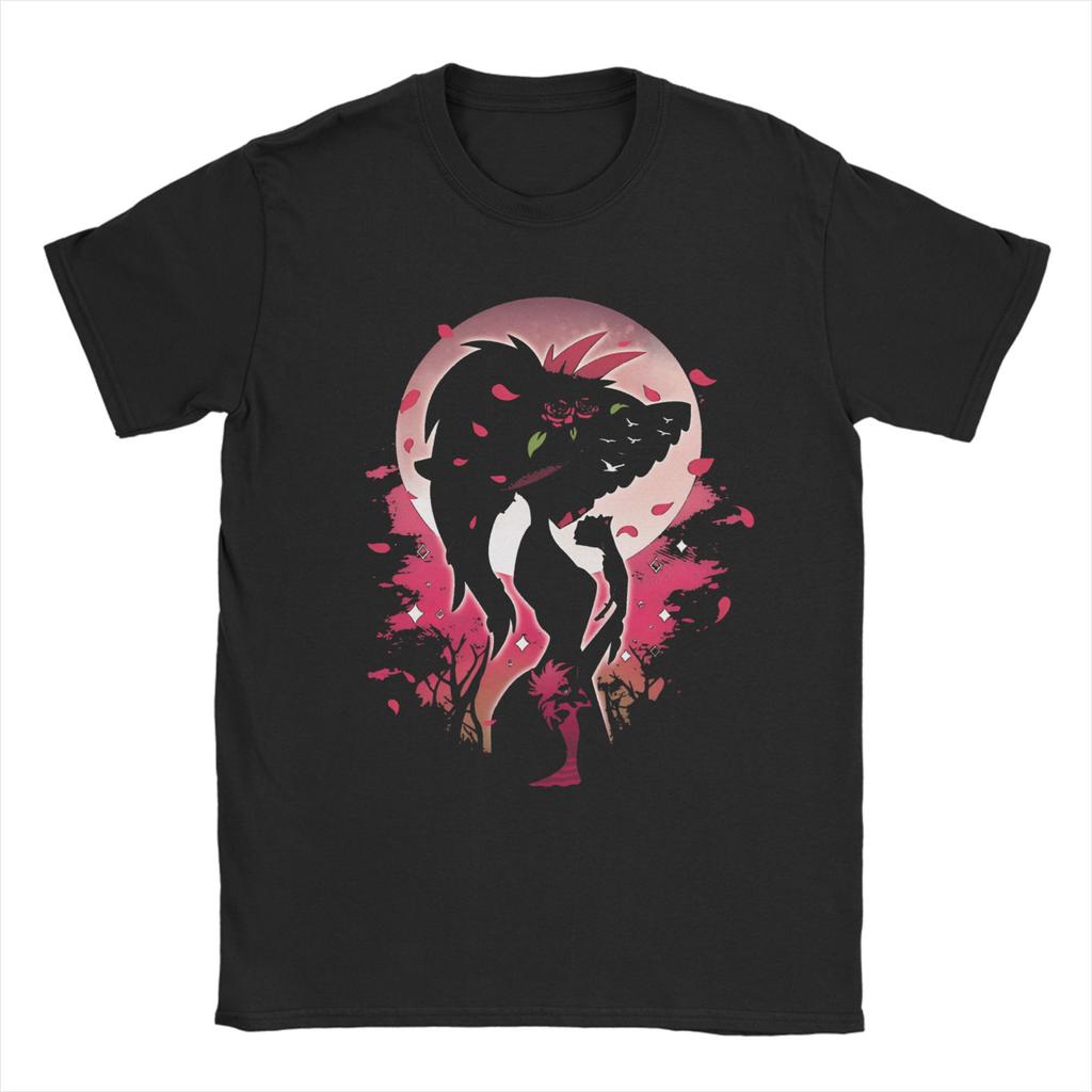 Oversized T-Shirt Summer Hazbins Hotel Hip Hop T Shirts Rosie Landscape Cotton Tshirt for Mens Y2K Printed Short Sleeve Tees