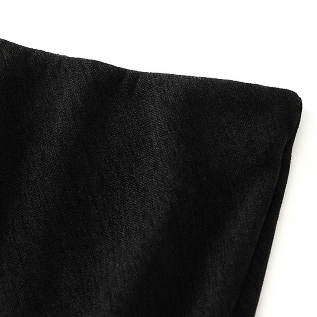 Women's Fashion Casual Solid Color High Waist Thin Mid-length Thickened  Fishtail Bustier Skirt