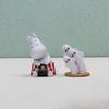 4Pcs Moomin Cartoon Dolls Decoration  Anime Action Figure Q Figural Car Desktop Decoration Model Children Christma Birthday Gift