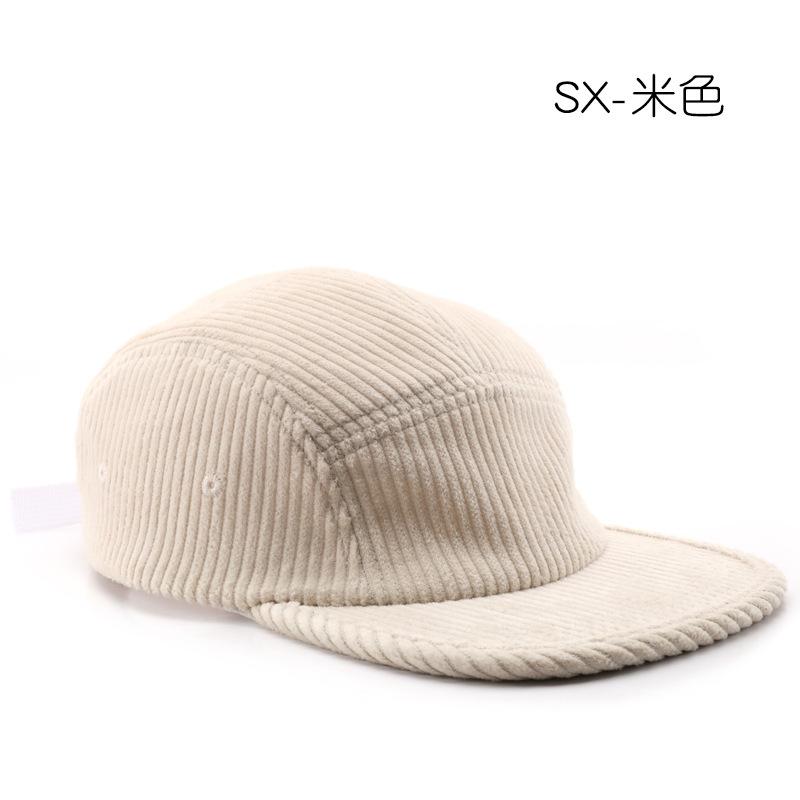 Hat Men's Retro Solid Color Light Board Corduroy Cap Outdoor Women's Travel Sunshade Warm Baseball Cap