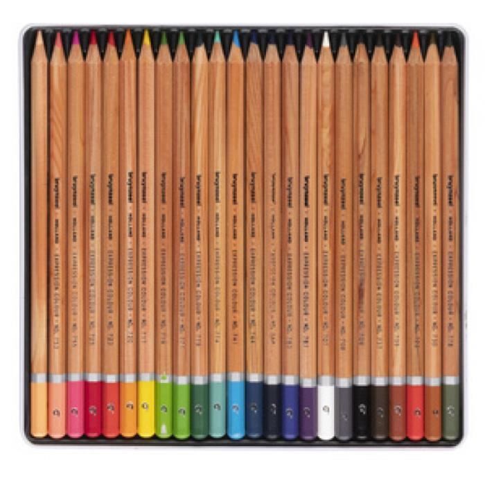 Colored Pencils - Bruynzeel - Expression - Metal Case - 24 Pieces - Multicolor