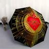 1pc Sacred HeartAutomatic Folding Umbrella, Portable & Foldable Design with 8 Ribs, Casual Outdoor Accessory yy250804172