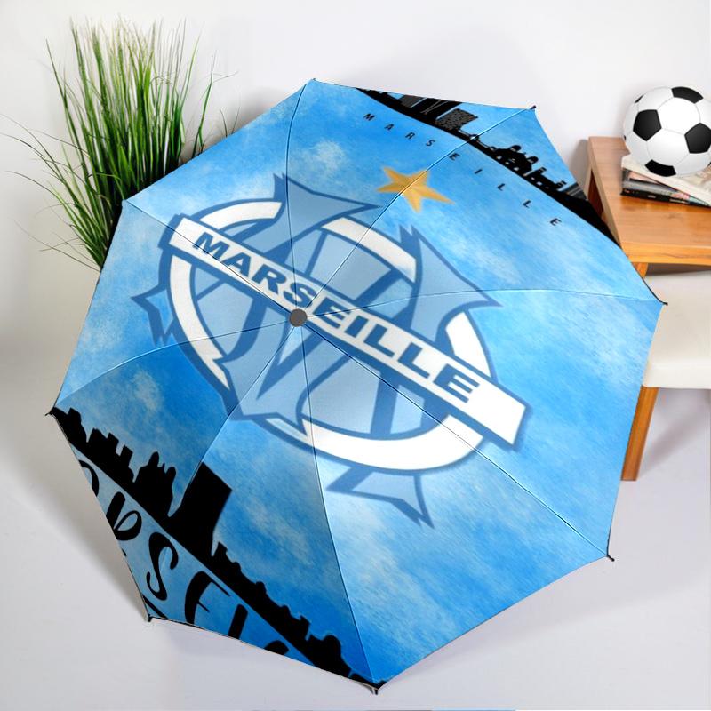 Mar-seille With Pride Emblem Printed Automatic Umbrella, 8-Frame for Travel, camping, Casual Umbrella, Essential Gift for  for family and friends