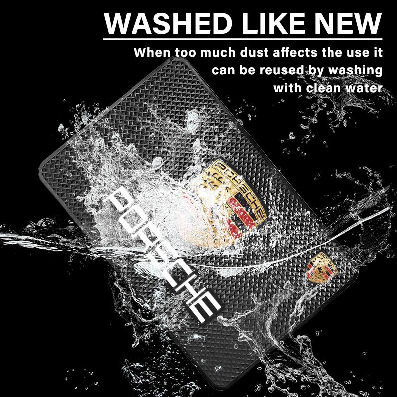 1Pcs Car Emblem Anti Slip Pad Phone Holder Non-Slip Mat Car Stlying For Porsche Boxster Cayenne Panamera Macan Cayman 911 918 996 917 991