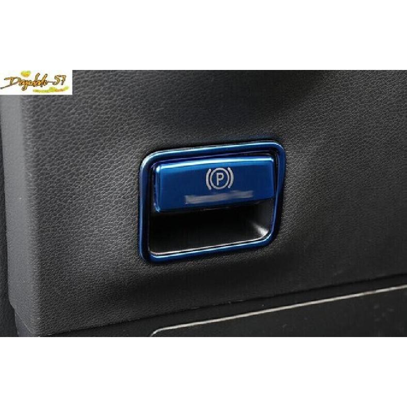 2PCS Blue Steel Cover Trim Fit For Benz A-Class W177 - Electronic Brake