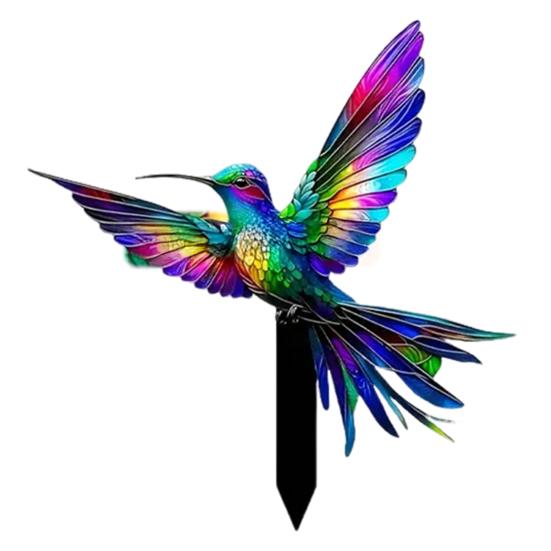 

Птичий садовый декоративный колышек акриловый 2D плоский декоративный колышек для птиц дворовое искусство устойчивый к погодным условиям колышек для птиц на открытом воздухе газоны патио C