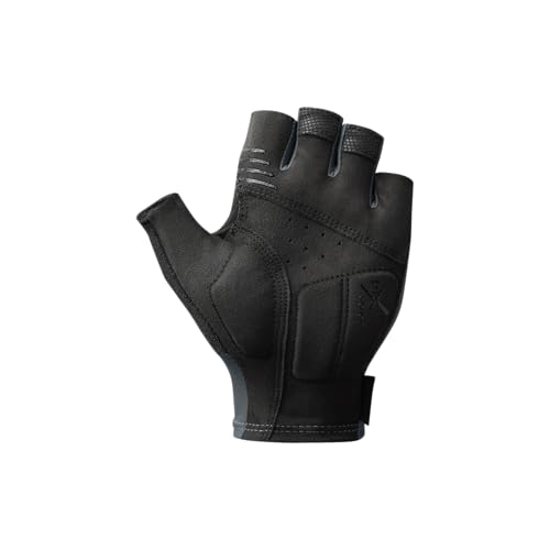 Shimano EVOLVE Cycling Gloves, Charcoal, Large, Recommended Hand Size: 22.9-24.8cm