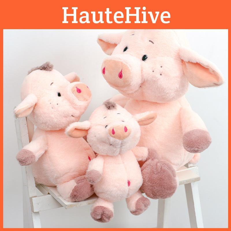 Pig Sheep Cows Plush Toy Stuffed Animal Doll For Kids Gift Bedroom Decoration