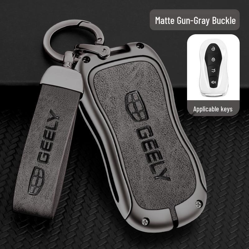 Geely Car Key Case for Xingyue S & Boyue Pro - Premium Metal Shell with Secure Buckle 