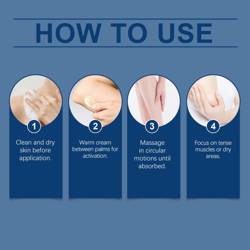 Ouhoe Lemongrass Soothing Magnesium Body Cream Gentle Moisturizing And Soothing Body Cream For Sleep And Massage 1pcs
