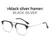 Retro Metal Double Beam Blue Light Blocking Flat Glasses For Men And Women