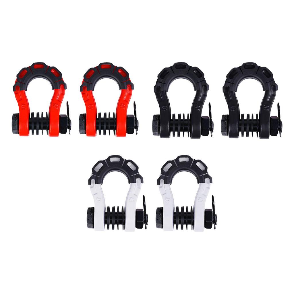 2 Pieces D Ring Shackles Off Road Towing Accessories,Rugged Heavy Duty Tow for Strap