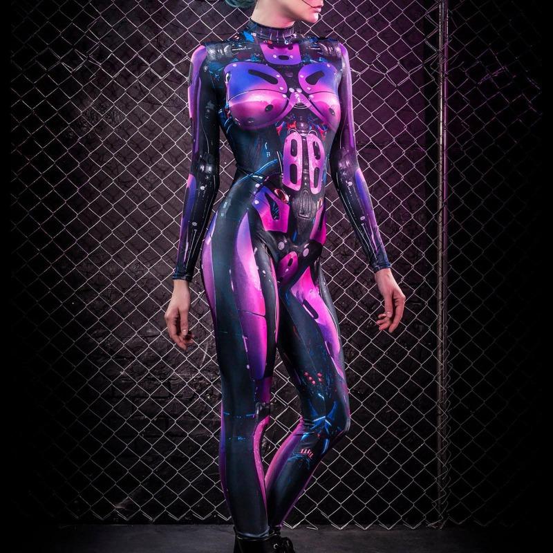 Halloween Costume Party Dress Up Gothic Male Female Skull Skeleton Horror Ghoul D Digital