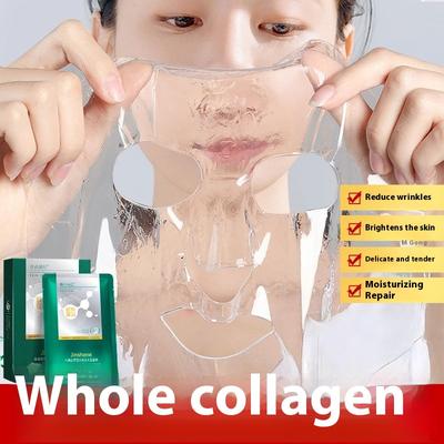 Seaweed Collagen Crystal Mask Hydrating Transparent Mask Filling Mask Anti-Wrinkle Light Striped Mask