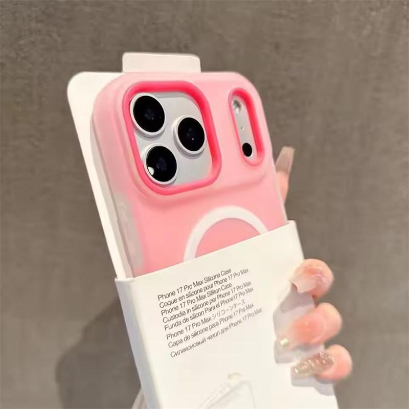 Funda Magnética 2 en 1 Color Caramelo de Lujo Para iPhone 17 Air 16 15 14 13 12 11 Pro Max Plus Para Magsafe Carga Inalámbrica Cubierta Mate