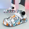 Internet Celebrity Hole Shoes Men'S Wear Thick-Soled Non-Slip Slippers Bag Head Hollow Dual-Purpose Beach Sandals Men
