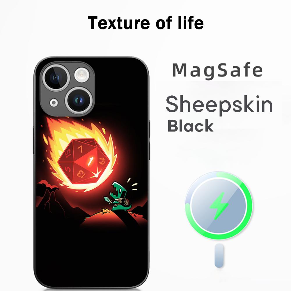 Dungeons Dragons Dnd Classic Game Phone Case For iPhone 17 16 15 14 13 12 Plus Pro Max  High-end Luxury Magsafe Sheepskin