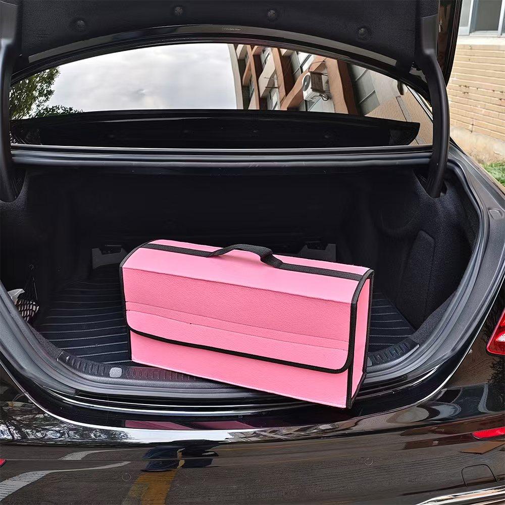 Large Anti-Slip Boot Storage Organizer Soft Felt Car Trunk Organizer with Compartments Tool Bag Accessory for Vehicle