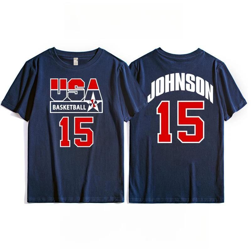 Us Mens Basketball Team Training Tshirt Top Retro Sporty Casual Shortsleeved Breathable Quickdrying Highquality Sportswear