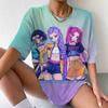 Huntrix Girls Kpop Demon Hunters Two-sided Shirt Anime Style ShirtFeaturing Rumi Mira Zoey Girl Group Magical Warrior Fan Tops