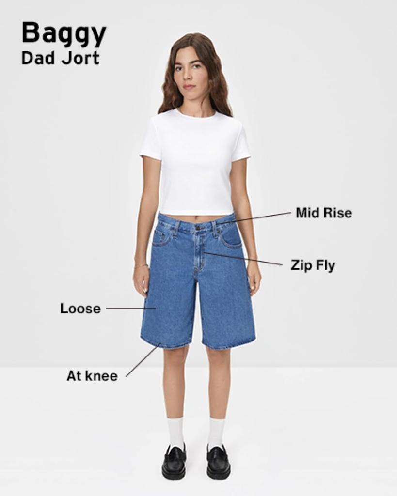 Levi's BAGGY DAD Mid-length Shorts Women's 000MJ-0008 US W25