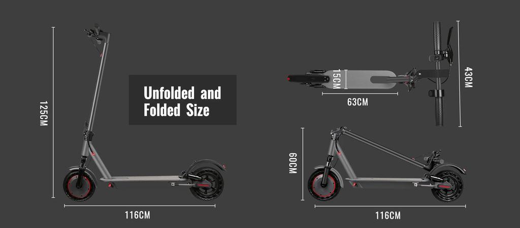 N7MAX Electric Scooter 500W Motor 36v12.5ah 35KM/H Max Speed 35KM Long Range 10 Inch with Shock Absorption APP Escooter