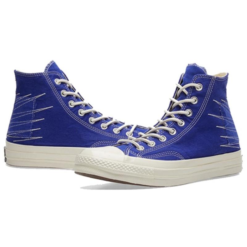 Converse 1970s Chuck HI QS Destruction Patch High Top Espadrilles Unisex Blue