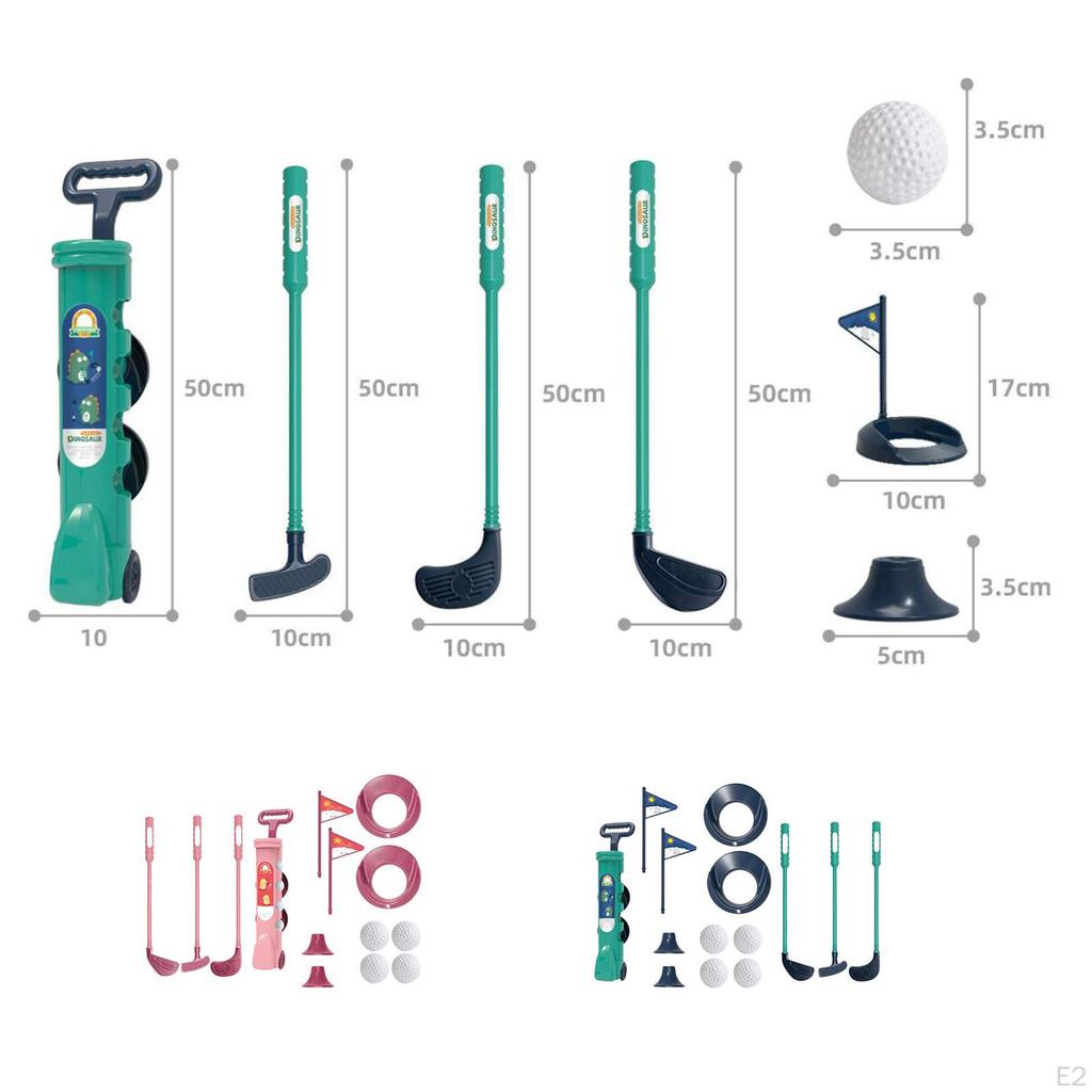 Set Kids Exercise Sport Toy Education Children Mini Golf Clubs for Garden Preschool