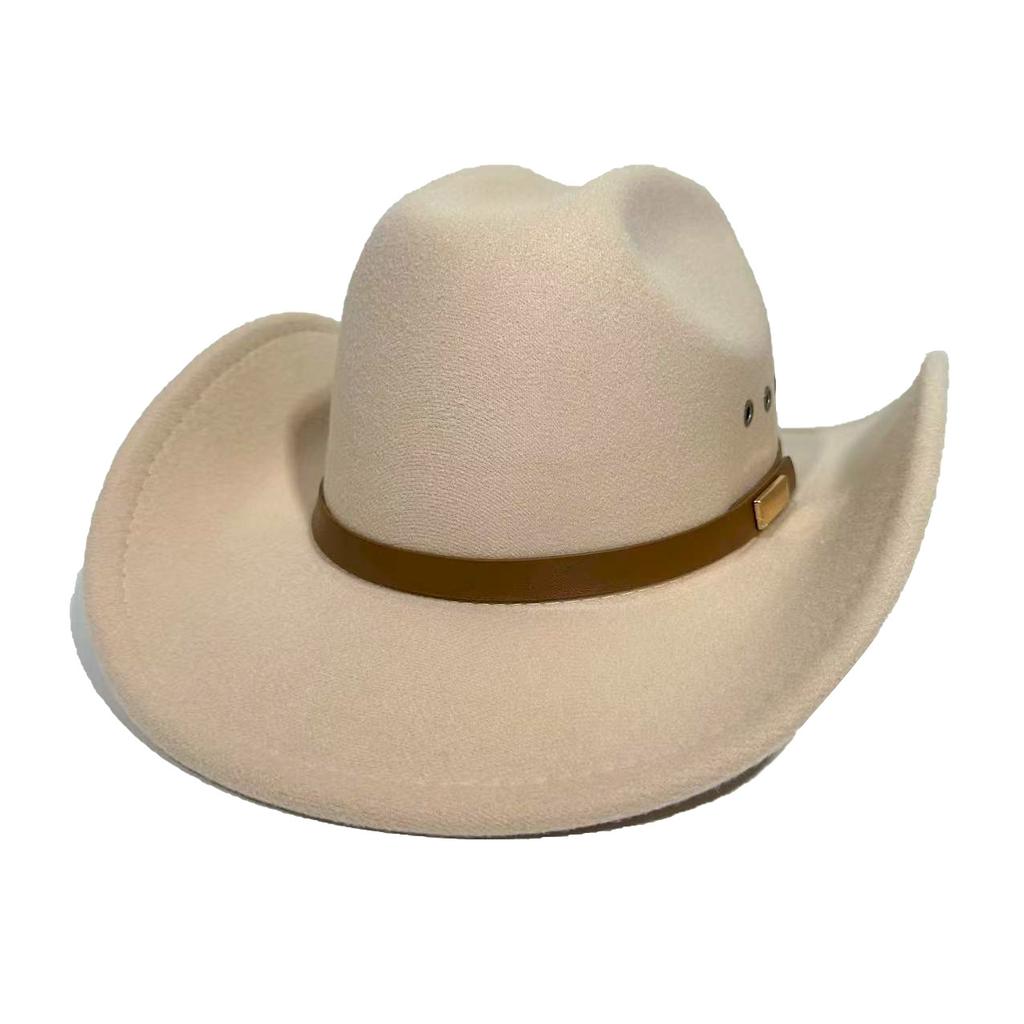 Amerikanischer Western-Cowboyhut Filz-Zylinderhut Herren- und Damen-Reithut Neuer Jazzhut Zylinderhut