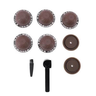 Reusable Capsule Kit For Nestle Vertuoline Coffee Machine with 5pcs Empty Refillable Pods 2pcs