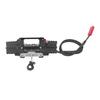 RC Winch Aluminum Alloy Electric Dual Motor Simulated Winch for   SCX10 90046 D90 1Celsius10 RC Car 6 to 8V