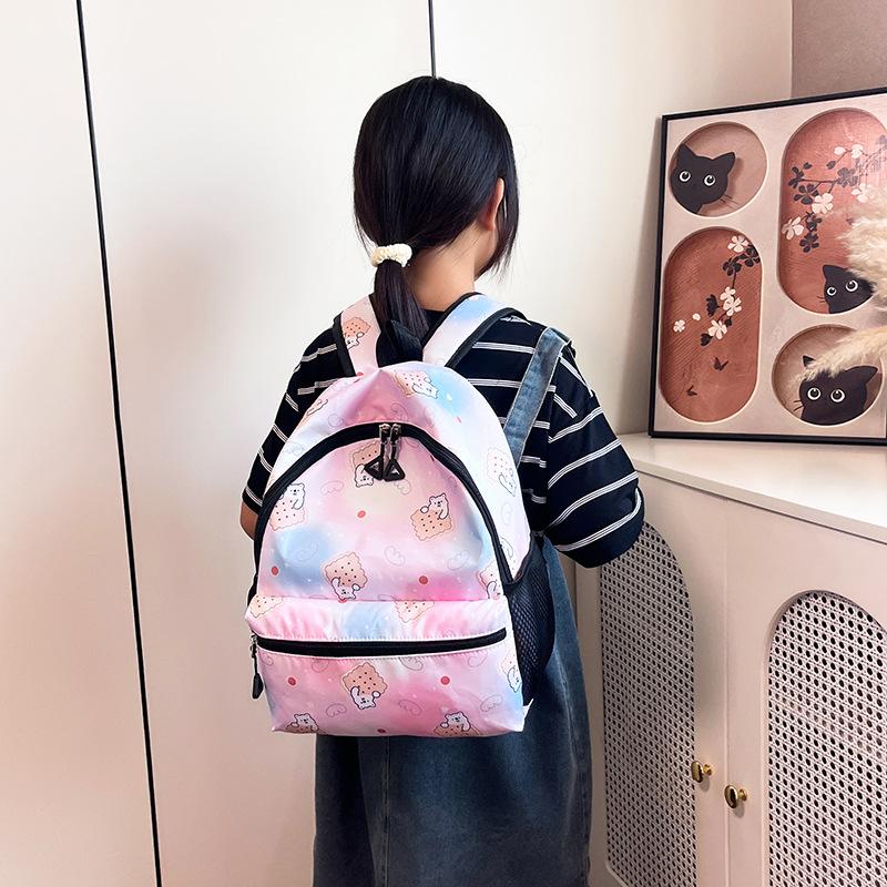 Creative new starry sky schoolbag cross-border cute bear print children's backpack lightweight cartoon primary school backpack