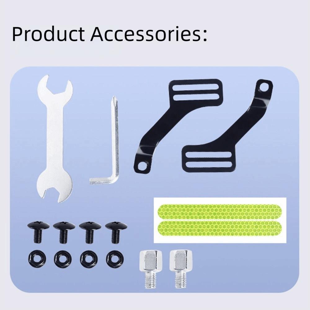 Housse de protection de main grise Bande réfléchissante de nuit Protection de guidon Garde-main E-bike Conduite ATV