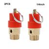 2Pcs Brass Air Compressor Safety Relief Valve Power Tools Tools Power Tool Valve Tool