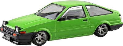 Aoshima Bunka Kyozaisha Raku Plastic Snap Kit Toyota Sprinter Trueno Custom Green Plastic Model 1/32 No.11CU-GN Color-coded (Car)